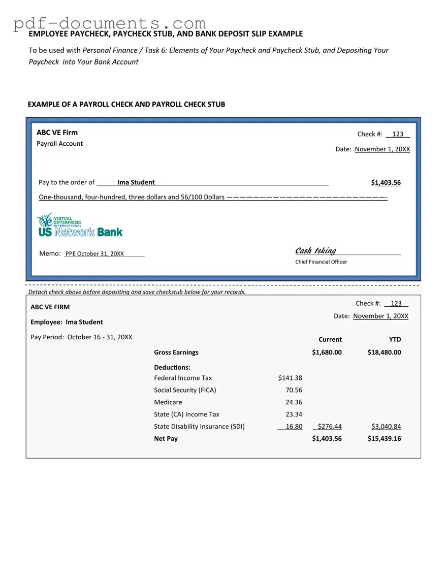 Download Payroll Check Form