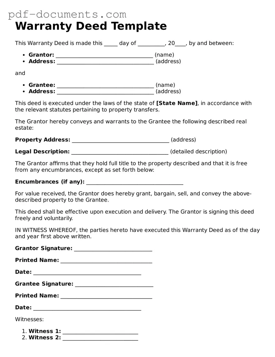 Printable Deed Form