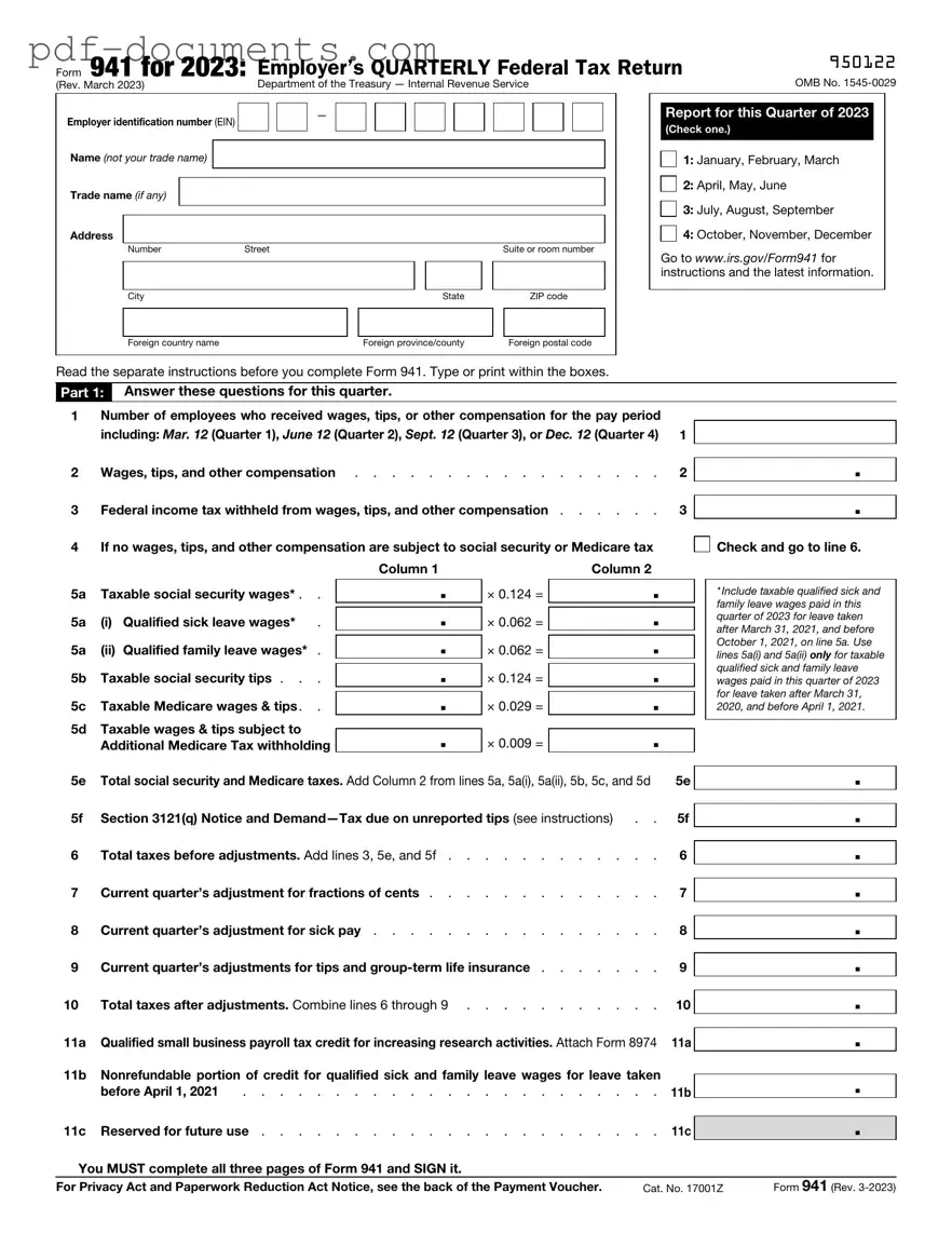 Download IRS 941 Form