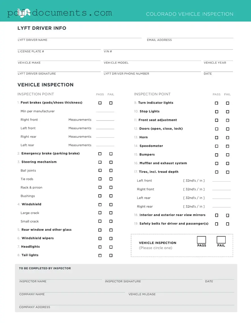 Download Lyft Inspection Form