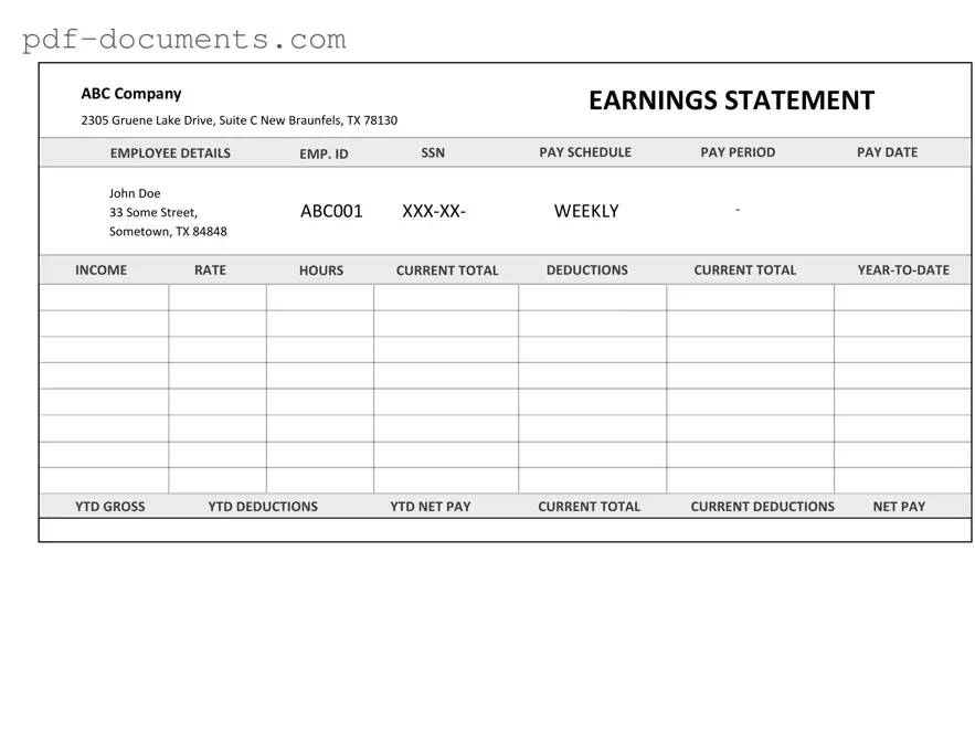 Download Independent Contractor Pay Stub Form