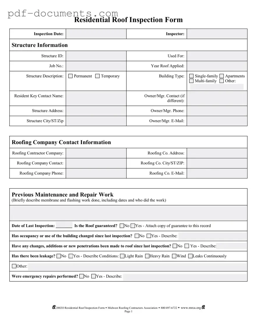 Download Roof Inspection Form