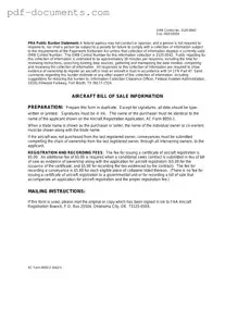 Download Aircraft Bill of Sale AC 8050-2 Form