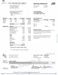 Download Adp Pay Stub Form