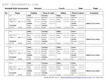 Download Baseball Assessment Form