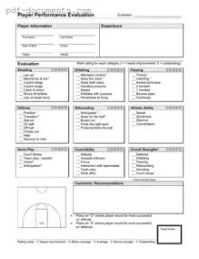 Download Basketball Evaluation Form