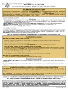 Download DS-11 U.S. Passport application Form