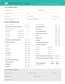 Download Lyft Inspection Form