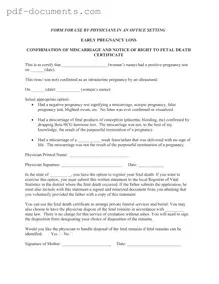 Download Miscarriage Discharge Paper Form