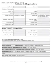 Download Roof Inspection Form