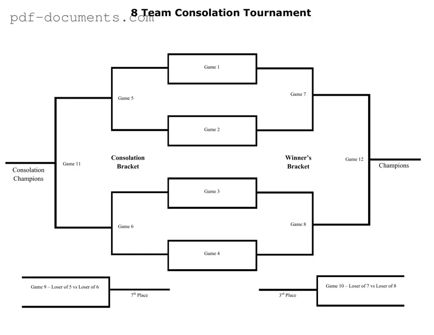 Download Tournament Consolation Bracket Form