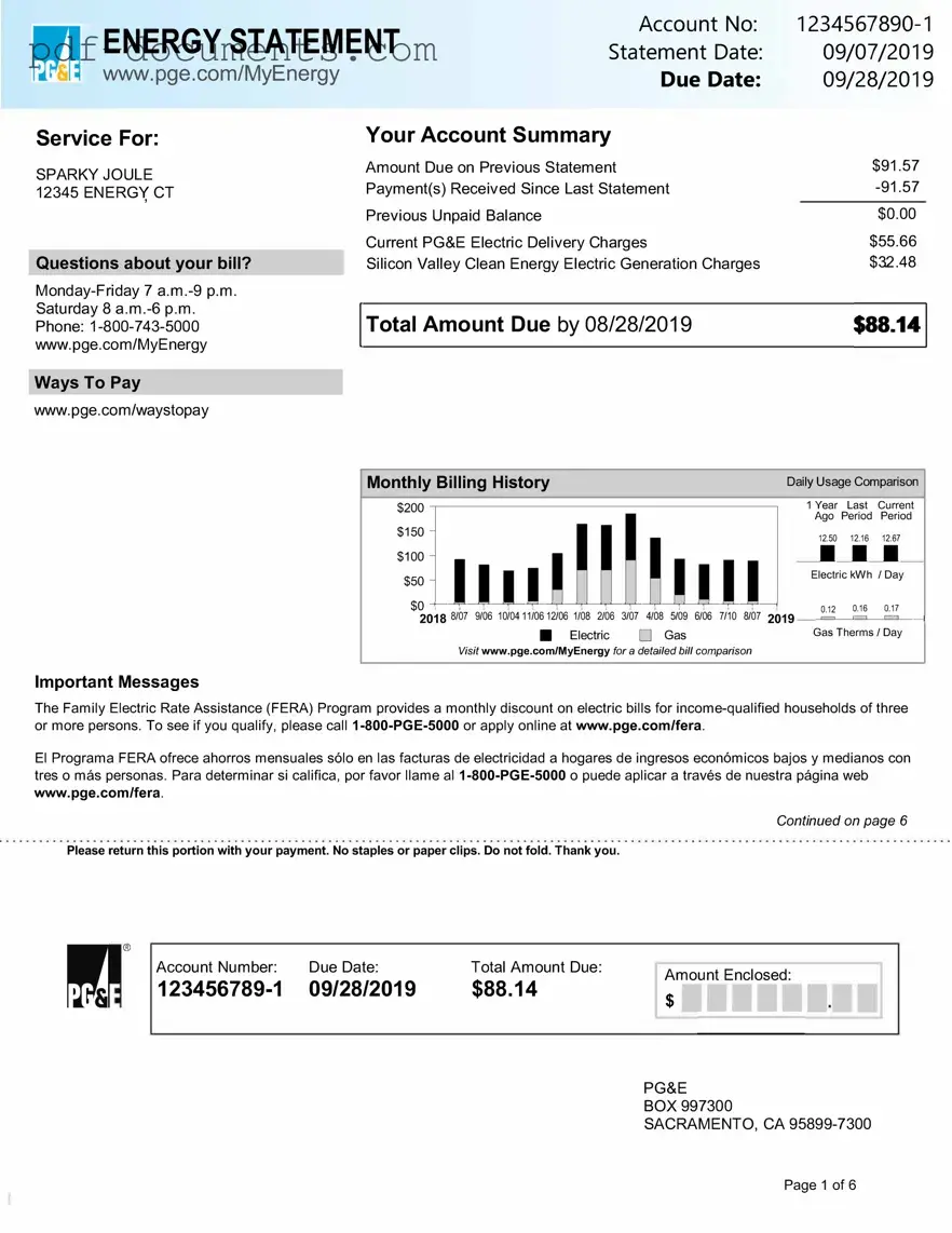 Download Utility Bill Form